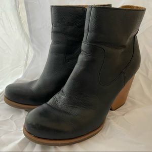 Black KorkEase Wedge Booties 8
